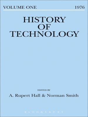 cover image of History of Technology Volume 1